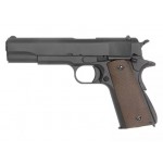 Страйкбольный пистолет Colt 1911, Gas, чёрный, металл (KJW)